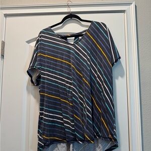 Striped Women's exercise top